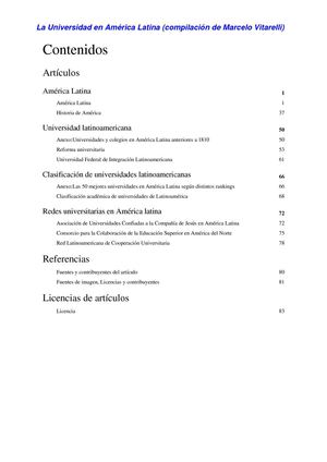 La Universidad en América Latina