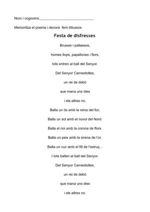 POEMA DE CARNESTOLTES