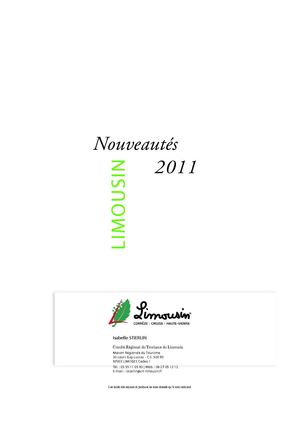Dossier presse Limousin Nouveautés 2011