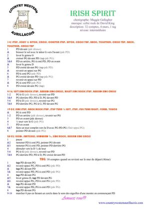 IRISH SPIRIT pdf line dance