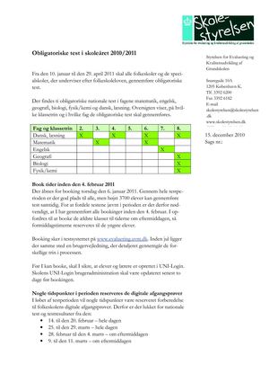 obligatoriske test 2011