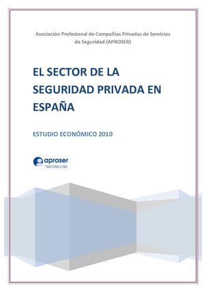 Informe Económico Seguridad Privada en España 2010