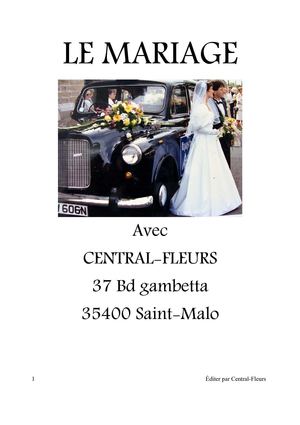 Fleurs Mariage à Saint Malo 35400