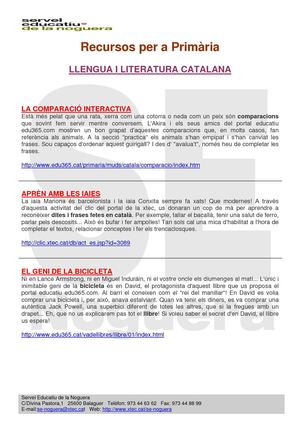 LlenguaLliteraturaCatalanaPrimaria