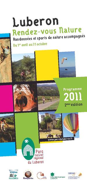 Luberon Rendez-vous Nature - catalogue 2011