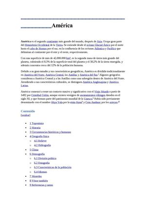 generalidades de america