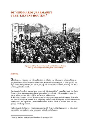 De vermaarde jaarmarkt van Houtem (1936)