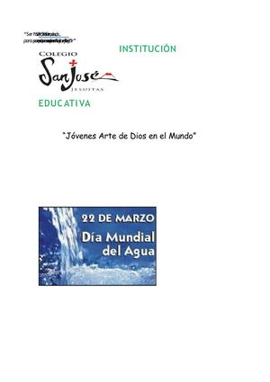 Día Mundial del Agua SJ