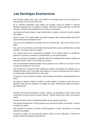Las hormigas aventureras