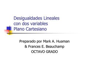 Desigualdades Lineales de dos variables