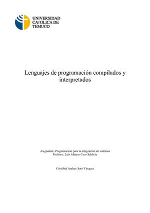 Compiladores e Intérpretes