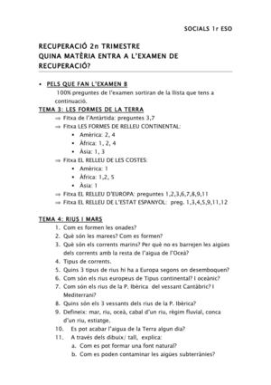 RECUPERACIÓ SOCIALS 1r- 2n TRIM