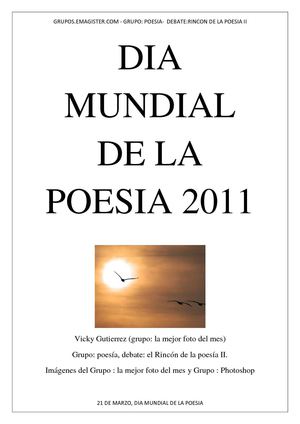 Dia Mundial de la Poesia 2011- El Rincón de la Poesia- Emagister