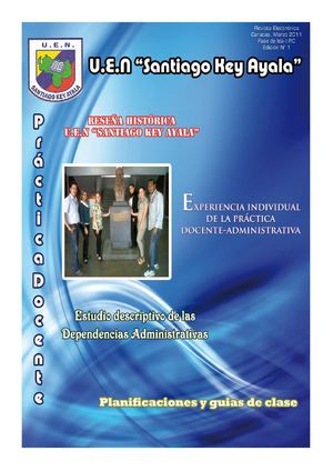 "EXPERIENCIA DOCENTE - ADMINISTRATIVA " U.E.N SANTIAGO KEY AYALA, IPC_MARZO_2011