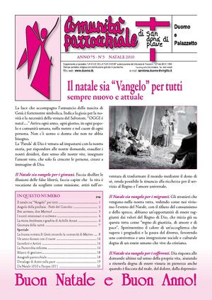 Foglietto parrocchiale di Natale 2010