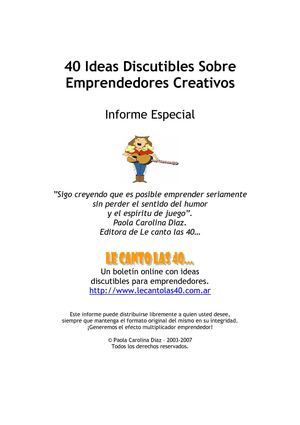 40 ideas creatividad