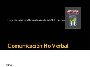 Comunicación No Verbal