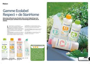 Gamme Ecolabel Respect + de StanHome