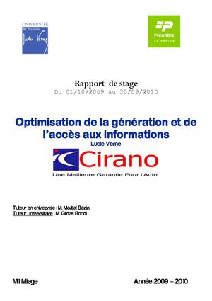 rapport de stage