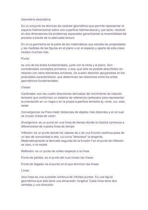 Geometria descriptiva, punto y linea