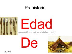 Linea Del Tiempo (Prehistoria)