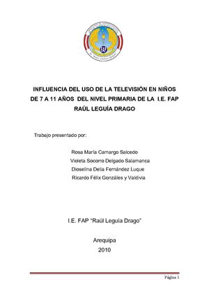 Influencia de la Televisión