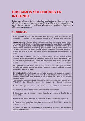 Soluciones al problema del graffiti