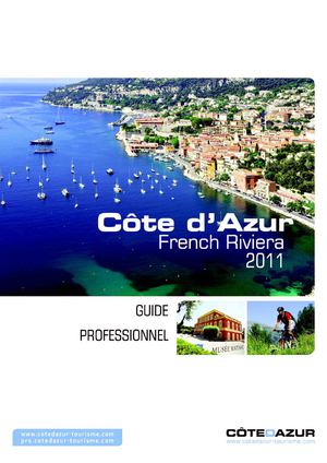 Guide Professionnel Côte d'Azur 2011 - Version FR