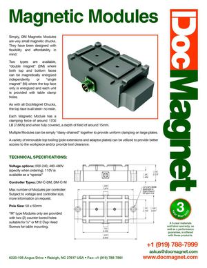 Double Magnet Module for Milling