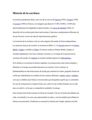 Historia de la escritura