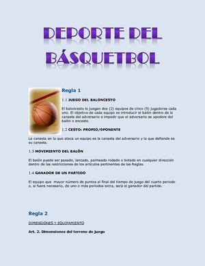 Deporte del básquetbol