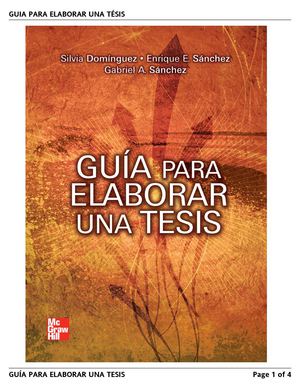 Guía para Elaborar una Tesis