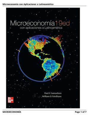 Microeconomía con Aplicaciones en Latinoamérica