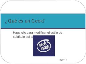 ¿Que es un Geek?