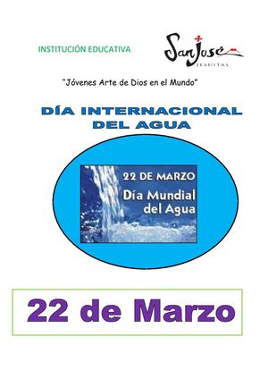 Día del agua 2011 Material virtual