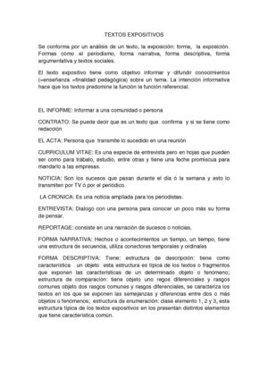 textos expositivos y mapa conceptual