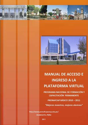 Manual de Acceso del Participante  - Pronafcap 2011