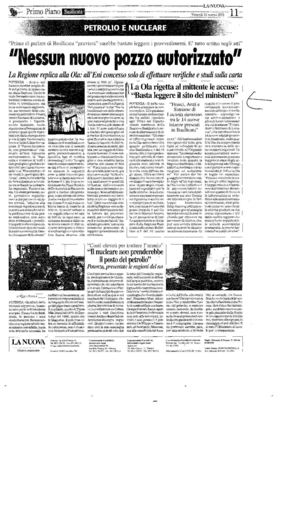 Rassegna accuse allarmismo a OLA