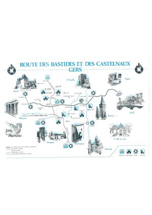 Route des bastides et castelnaux du Gers