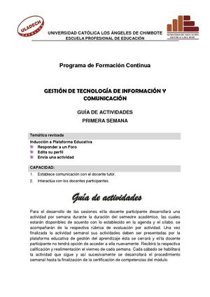 Guía de actividad del Módulo 0