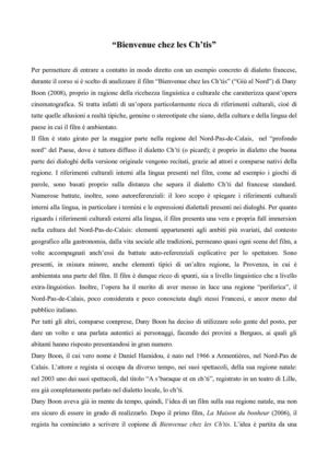 Bienvenue chez les Ch’tis