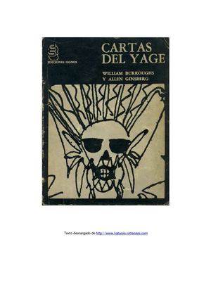 cartas del yagé William Burroughs y Allen Ginsberg