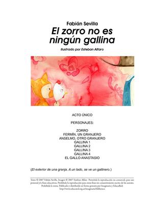 Teatro LE: El zorro no es ninguna gallina (Teatro: lectores expertos)