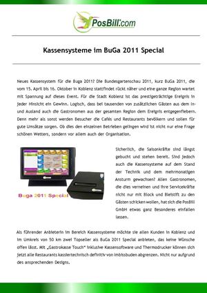 Kassensysteme im BuGa 2011 Special