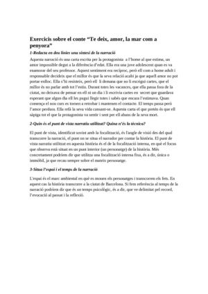 exercicis sobre Carme Riera