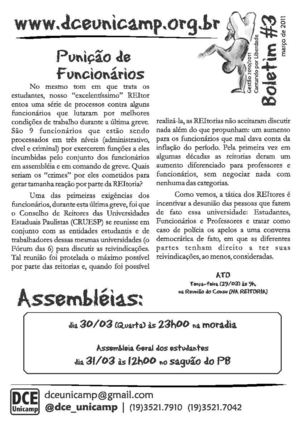 Boletim #3 - reintegração de posse adm moradia