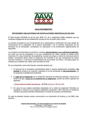 Presuntas estafas en las revisiones de gas