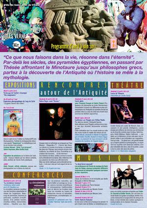 Programme des mois d'avril à août 2011