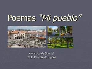 Poemas "Mi pueblo"