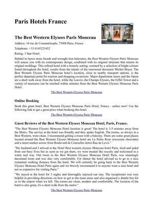 best-western-elysees-paris-monceau